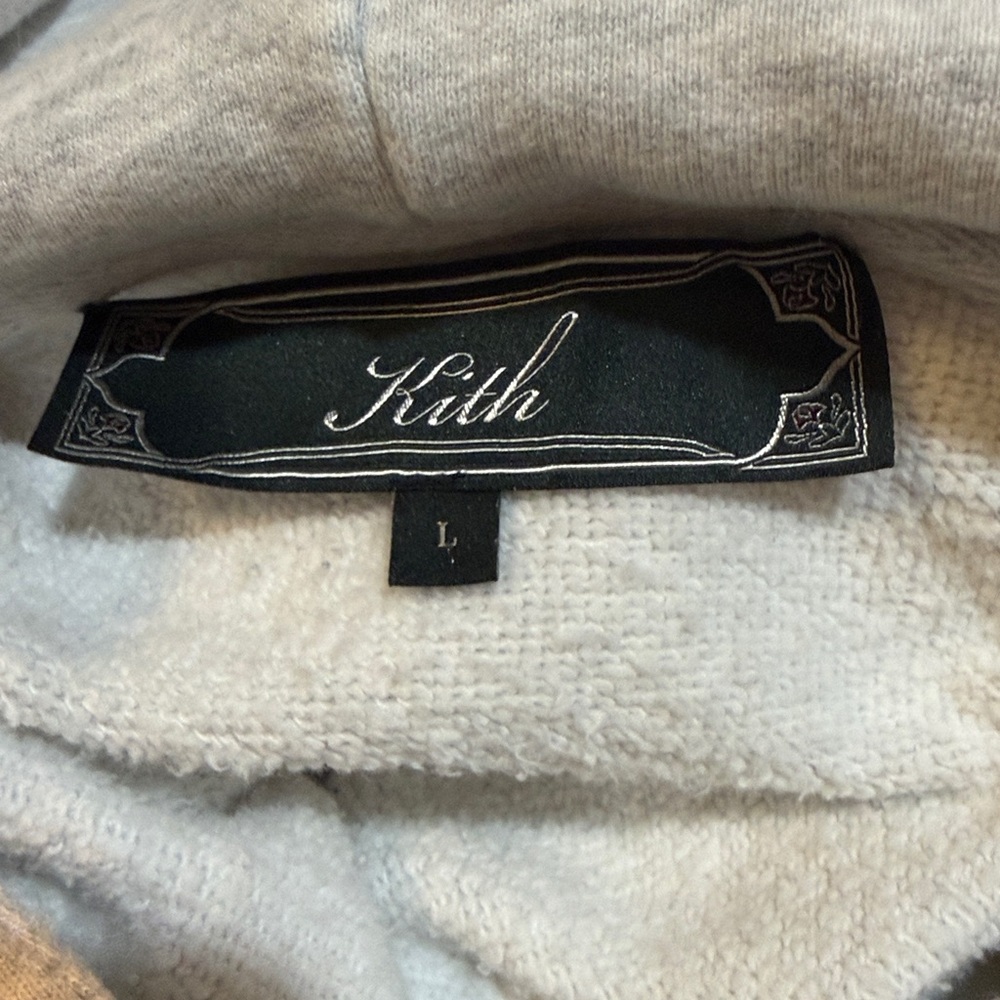 Kith Men’s Light Gray Hoodie Worn Once Large Excellent Condition Like New - Picture 5 of 7